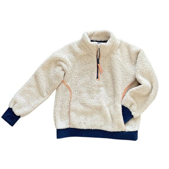 Athleta Other - Athleta Girl Size 7 So Snug Sherpa Half Zip Fleece Pullover Pockets